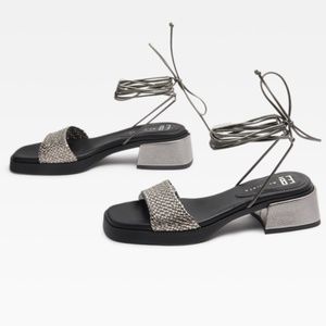 Miista Tillie Silver Sandals